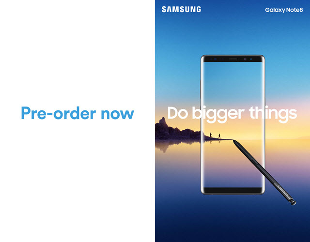 Pre-order now. Samsung | Do bigger things